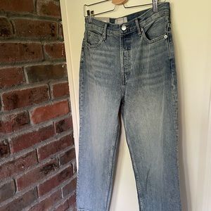 Everlane The Rigid Way-High® Jean in Worn-in Blue | size 28